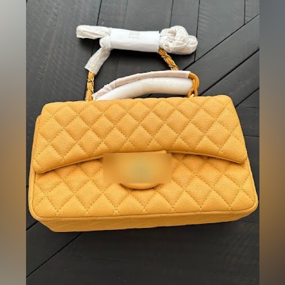 dhgate Bags Mustard Yellow Quilted Bag Poshmark